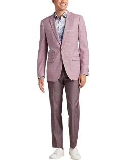 Paisley & Gray Slim Fit Suit Separates Coat, Cranberry Windowpane 11 Paisley & Gray Slim Fit Suit Separates Coat, Cranberry Windowpane -Joseph Abboud Sales MW40 3XLY 60 PAISLEY GRAY CRANBERRY WINDORPANE ALT5