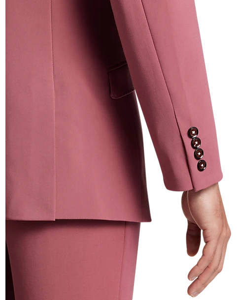 Paisley & Gray Slim Fit Suit Separates Coat, Dark Pink 3 Paisley & Gray Slim Fit Suit Separates Coat, Dark Pink - Image 3