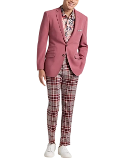 Paisley & Gray Slim Fit Suit Separates Coat, Dark Pink 11 Paisley & Gray Slim Fit Suit Separates Coat, Dark Pink -Joseph Abboud Sales MW40 3XM2 07 PAISLEY GRAY DARK PINK KNIT ALT5