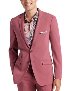 Paisley & Gray Slim Fit Suit Separates Coat, Dark Pink