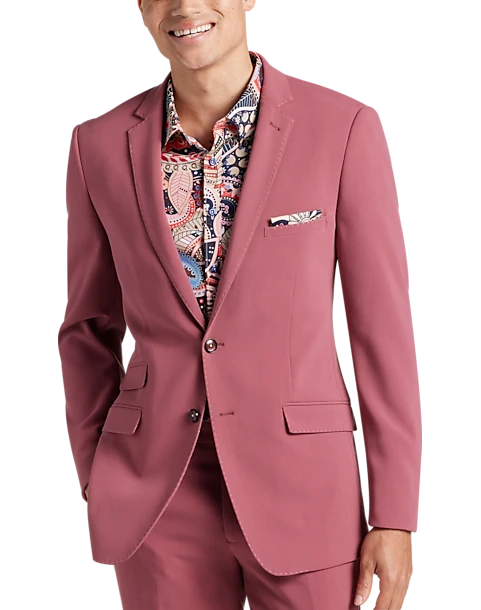 Paisley & Gray Slim Fit Suit Separates Coat, Dark Pink 1 Paisley & Gray Slim Fit Suit Separates Coat, Dark Pink