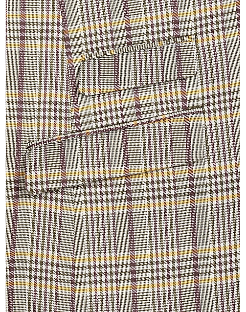Paisley & Gray Slim Fit Suit Separates Coat, Olive & Yellow Check 5 Paisley & Gray Slim Fit Suit Separates Coat, Olive & Yellow Check - Image 5