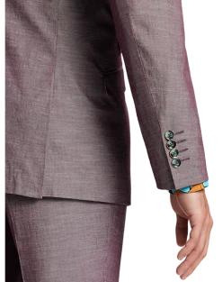 Paisley & Gray Slim Fit Suit Separates Coat, Mulberry -Joseph Abboud Sales MW40 3XMA 06 PAISLEY GRAY MULBERRY ALT2