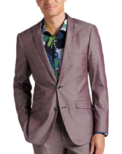 Paisley & Gray Slim Fit Suit Separates Coat, Mulberry