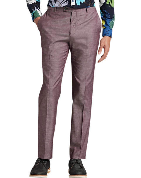 Paisley & Gray Slim Fit Suit Separates Pants, Mulberry 1 Paisley & Gray Slim Fit Suit Separates Pants, Mulberry