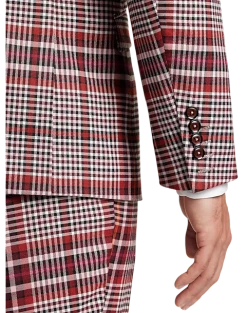 Paisley & Gray Slim Fit Suit Separates Coat, Pink Plaid 8 Paisley & Gray Slim Fit Suit Separates Coat, Pink Plaid -Joseph Abboud Sales MW40 3XMF 60 PAISLEY GRAY PINK PLAID ALT2