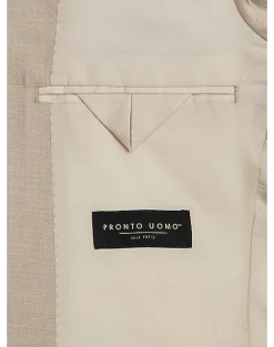 Pronto Uomo Modern Fit Suit Separates Coat, Tan Sharkskin -Joseph Abboud Sales MW40 3XPF 05 PRONTO UOMO TAN SHARKSKIN ALT2