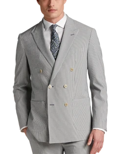 JOE Joseph Abboud Slim Fit Suit Separates Coat, Navy Seersucker