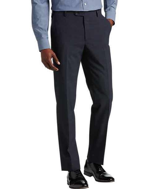 JOE Joseph Abboud Slim Fit Suit Separates Pants, Navy Plaid Seersucker 1 JOE Joseph Abboud Slim Fit Suit Separates Pants, Navy Plaid Seersucker