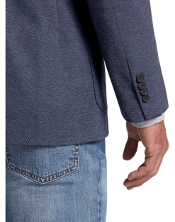 Alternative view of Michael Strahan Modern Fit 2 Button Soft Jacket, Blue