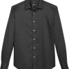Awearness Kenneth Cole Slim Fit Sport Shirt, Charcoal Nailhead Dot