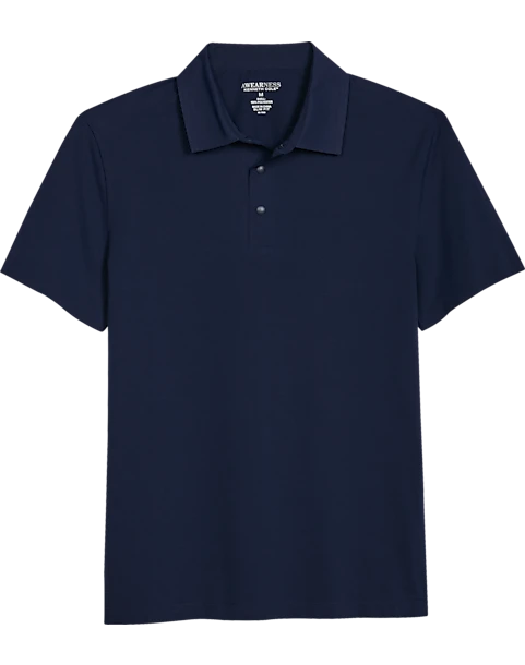 Awearness Kenneth Cole Modern Fit Welded Polo, Navy 1 Awearness Kenneth Cole Modern Fit Welded Polo, Navy