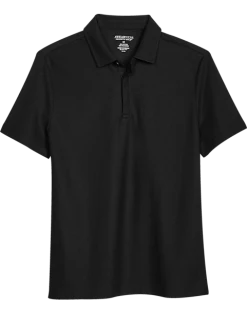 Awearness Kenneth Cole Modern Fit Pique Polo, Black