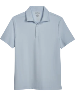 Awearness Kenneth Cole Modern Fit Pique Polo, Light Blue
