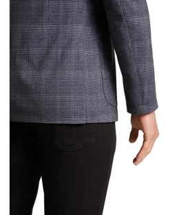 Alternative view of Awearness Kenneth Cole Slim Fit Knit Sport Coat, Navy Plaid
