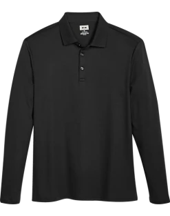 Joseph Abboud Modern Fit Luxe Cotton Polo, Black