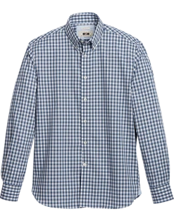 Joseph Abboud Modern Fit Sport Shirt, Blue Shadow Plaid