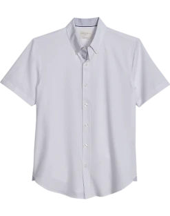 Con.Struct Slim Fit Short Sleeve Sport Shirt, White