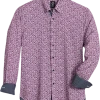 Michael Strahan Modern Fit Sport Shirt Lavender Floral