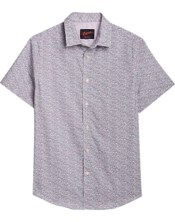 Egara Slim Fit Sport Shirt, Pink Tiny Berries