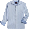 Egara Slim Fit Sport Shirt, Medium Blue Stripe