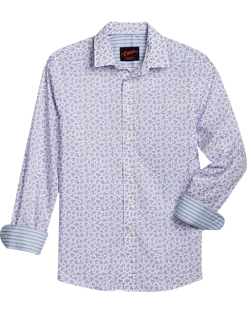 Egara Slim Fit Sport Shirt, Berry Tossed Floral