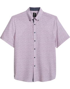 Michael Strahan Modern Fit Four-Way Stretch Short Sleeve Sport Shirt, Pink Liberty Floral