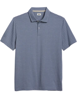 Joseph Abboud Modern Fit Polo, Slate Tonal Stripe