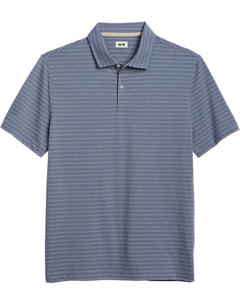 Joseph Abboud Modern Fit Polo, Slate Tonal Stripe 1 Joseph Abboud Modern Fit Polo, Slate Tonal Stripe