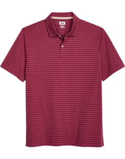 Joseph Abboud Modern Fit Polo, Red Tonal Stripe