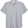 Joseph Abboud Modern Fit Sport Shirt, Slate Tattoo Print