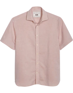 Joseph Abboud Modern Fit Linen Sport Shirt, Peach