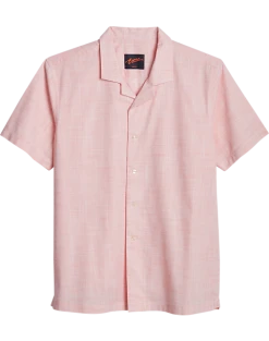 Egara Slim Fit Short Sleeve Sport Shirt, Coral
