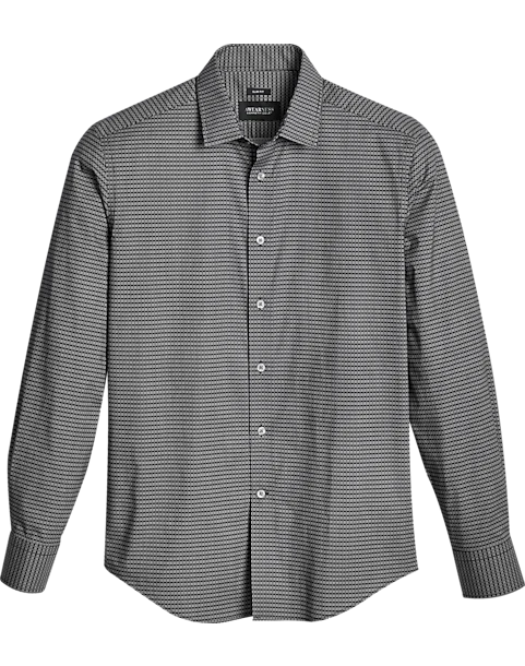 Awearness Kenneth Cole Slim Fit Sport Shirt, Black Geo 1 Awearness Kenneth Cole Slim Fit Sport Shirt, Black Geo