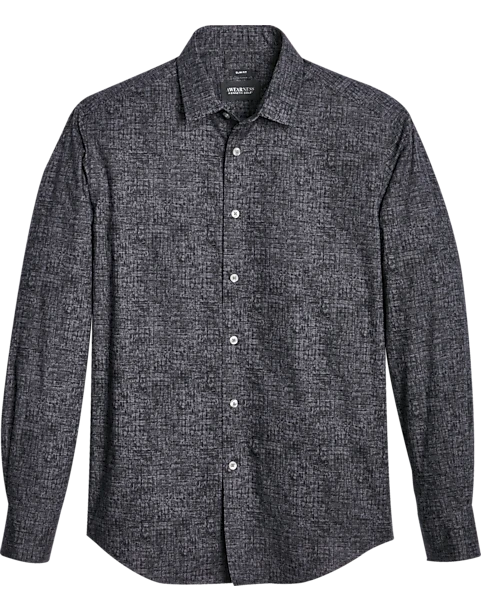 Awearness Kenneth Cole Slim Fit Sport Shirt, Black Stealth 1 Awearness Kenneth Cole Slim Fit Sport Shirt, Black Stealth