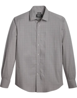 Awearness Kenneth Cole Slim Fit Sport Shirt, Charcoal Tonal Plaid