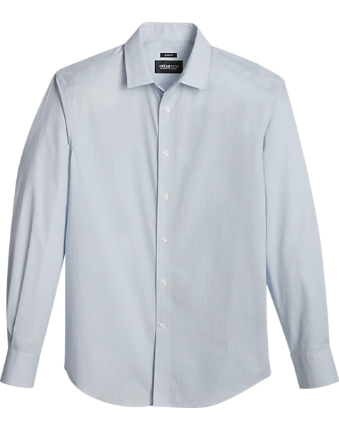 Awearness Kenneth Cole Slim Fit Sport Shirt, Light Blue Mini Circle 1 Awearness Kenneth Cole Slim Fit Sport Shirt, Light Blue Mini Circle