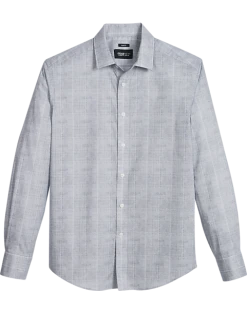 Awearness Kenneth Cole Slim Fit Sport Shirt, Teal & White Plaid