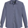 Awearness Kenneth Cole Slim Fit Spread Collar Sport Shirt, Charcoal