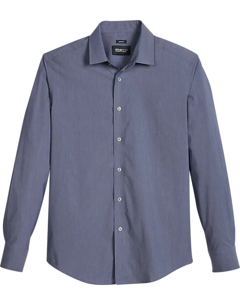 Awearness Kenneth Cole Slim Fit Spread Collar Sport Shirt, Charcoal 1 Awearness Kenneth Cole Slim Fit Spread Collar Sport Shirt, Charcoal