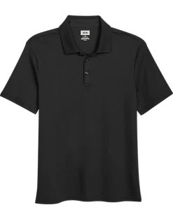 Joseph Abboud Modern Fit Luxe Cotton Polo, Black