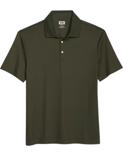 Joseph Abboud Modern Fit Luxe Cotton Polo, Olive Green