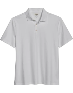 Joseph Abboud Modern Fit Luxe Cotton Polo, White