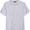 Paisley & Gray Slim Fit Spread Collar Sport Shirt, White