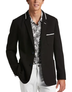 Paisley & Gray Slim Fit Knit Blazer, Black