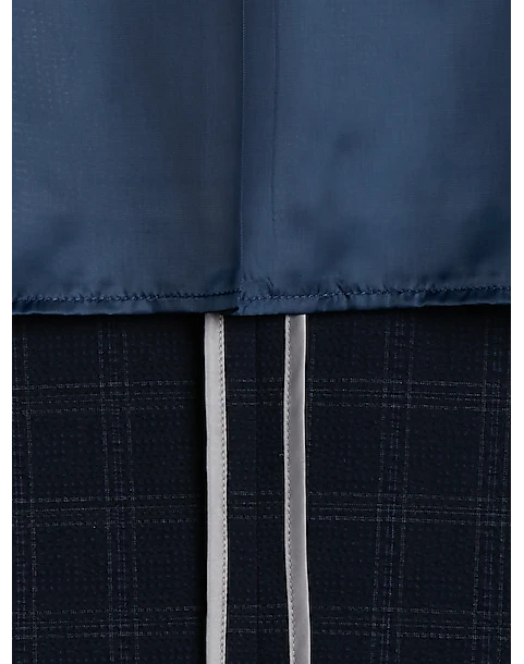 Awearness Kenneth Cole Modern Fit Soft Jacket, Navy Seersucker Plaid 4 Awearness Kenneth Cole Modern Fit Soft Jacket, Navy Seersucker Plaid - Image 4