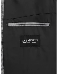 Awearness Kenneth Cole Modern Fit Soft Jacket, Gray Plaid 6 Awearness Kenneth Cole Modern Fit Soft Jacket, Gray Plaid -Joseph Abboud Sales MW40 6NFY 04 AWEARNESS KENNETH COLE MED GREY ALT2
