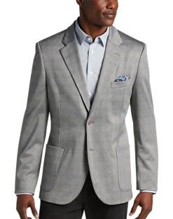 Awearness Kenneth Cole Modern Fit Soft Jacket, Gray Plaid