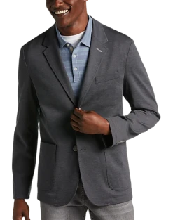 Awearness Kenneth Cole Modern Fit Notch Lapel Soft Jacket, Charcoal