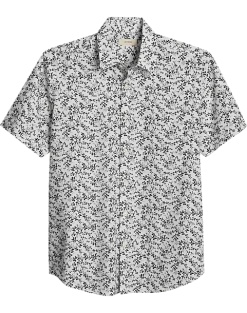 Jaymes Modern Fit Camp Shirt, Black Clover